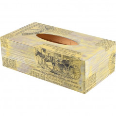 Drewniane pudełko na chusteczki, chustecznik lub ozdobne pudełko na rękawiczki