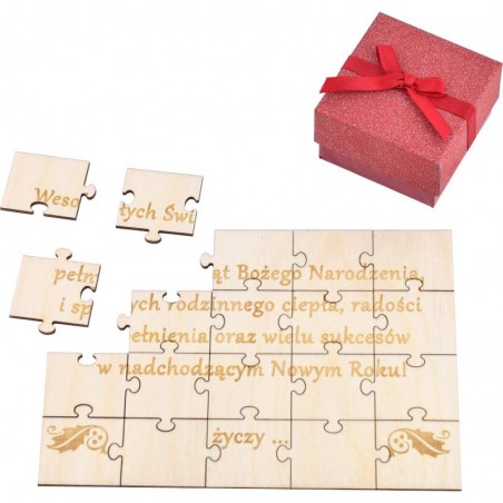 a puzzle card with your own text, wishes, confession and more