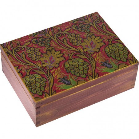 drewniana ozdobna szkatułka na biżuterię